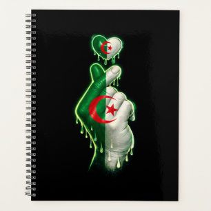 Algerien Finger Herz Planer