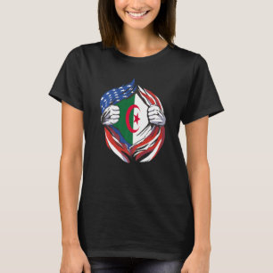 Algerien Flag Amerikanischer Stolz auf meinen alge T-Shirt