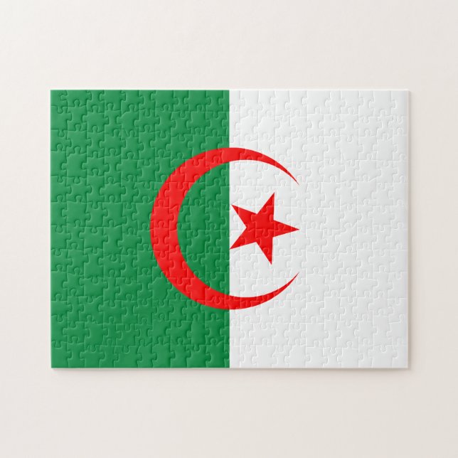 Algerien Flag Puzzle (Horizontal)