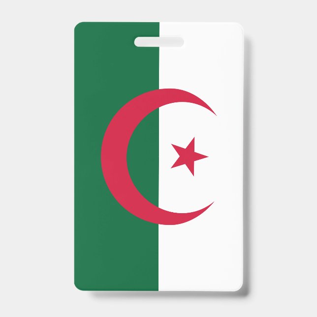 Algerien-Flagge Ausweis (Vorderseite)