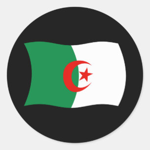 Algerien-Flaggen-Aufkleber Runder Aufkleber