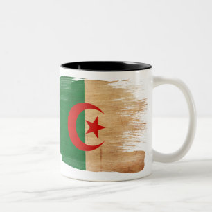 Algerien-Flaggen-Tasse Zweifarbige Tasse