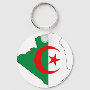 Algerien-Flaggenplan DZ Schlüsselanhänger