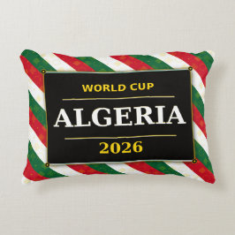 Algerien Fußballfan 2026 mit atemberaubenden Muste Dekokissen