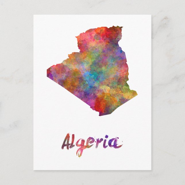 Algerien in Aquarell 2 Postkarte (Vorderseite)