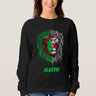 Algerien Löwe Algerische Flagge Algerien Sweatshirt