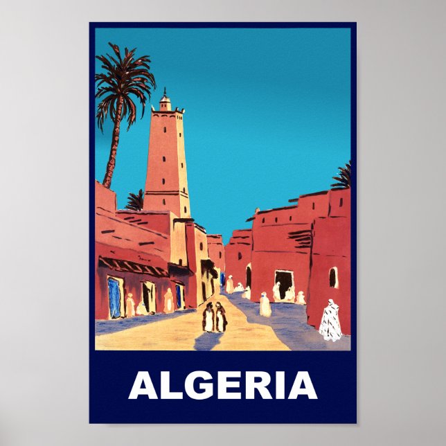 Algerien Reiseplakat Poster (Vorne)