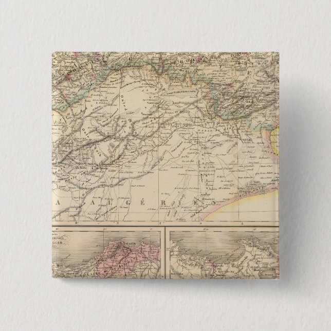 Algerien, Tunesien Button (Vorderseite)