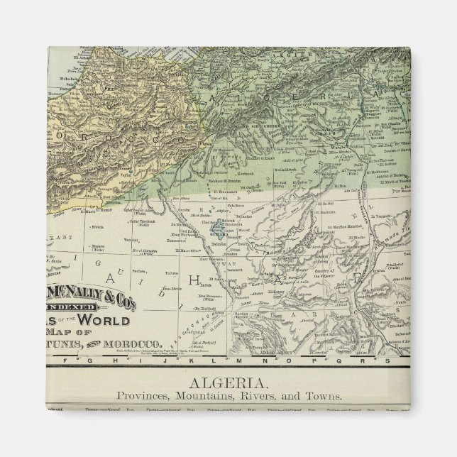 Algerien, Tunesien und Marokko Magnet (Vorne)