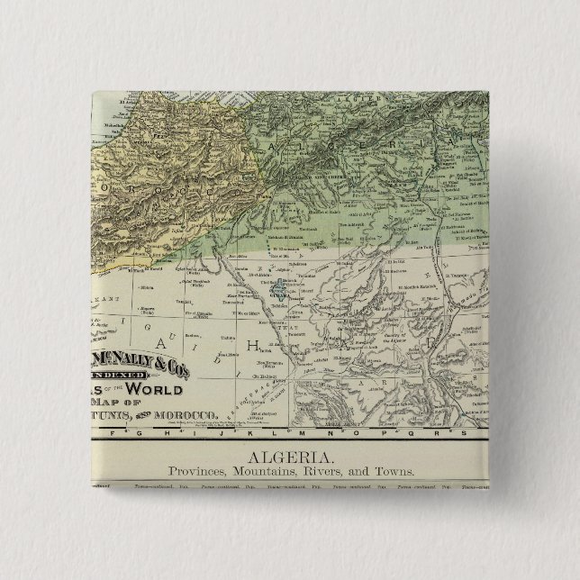 Algerien, Tunis und Marokko Button (Vorderseite)