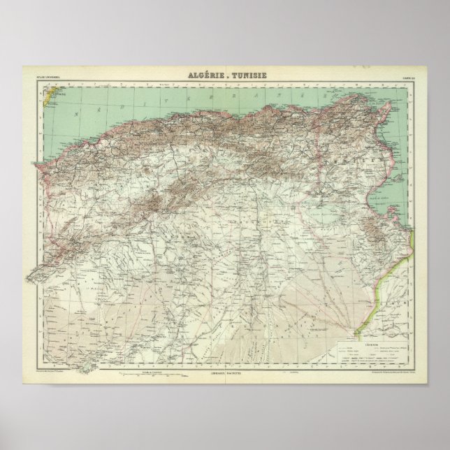 Algerien und Tunesien Poster (Vorne)
