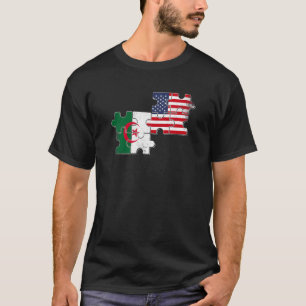 Algerien USA Zuhause Land Algerien Flag 1 T-Shirt
