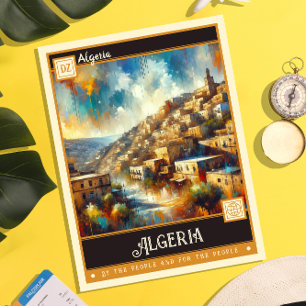 Algerien   Vintage Malerei Postkarte