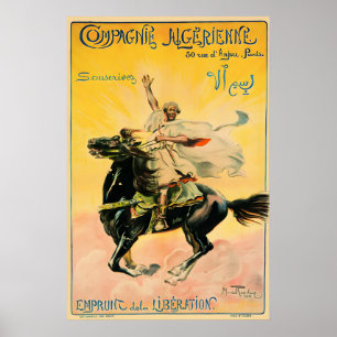 Algerien - Vintage-Reiseposter-Drucke Poster