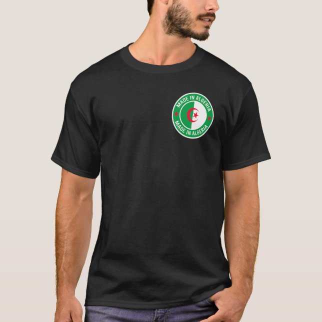 Algerische Flagge Algerien T-Shirt (Vorderseite)
