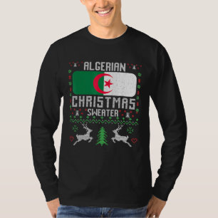 Algerische Flagge Algerischer Weihnachtssüßer T-Shirt
