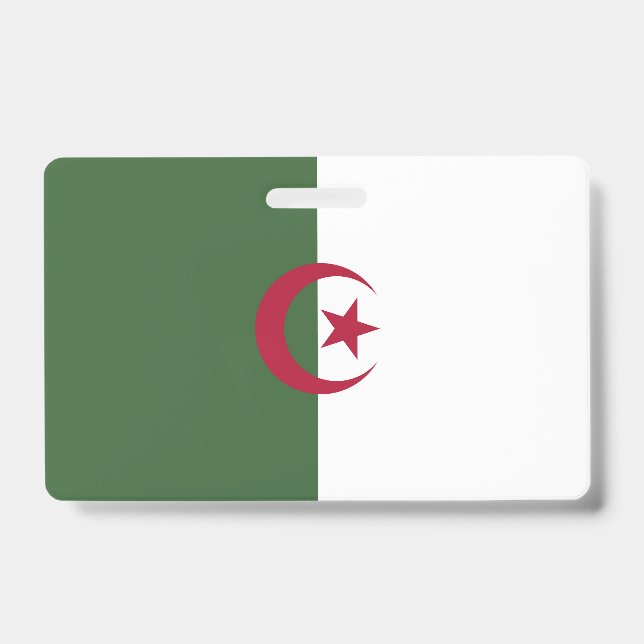 Algerische Flagge Ausweis (Vorderseite)
