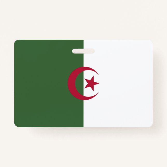 Algerische Flagge Ausweis (Vorderseite)