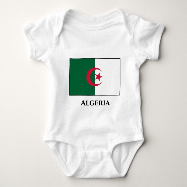 algerische Flagge Baby Strampler (Vorderseite)