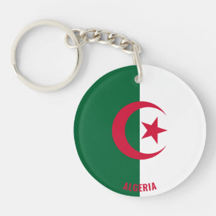 Algerische Flagge Bezaubernder Patriotischer Schlü Schlüsselanhänger