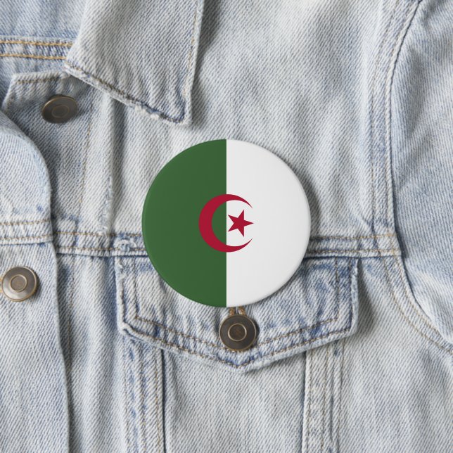 Algerische Flagge Button (Beispiel)