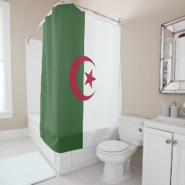 Algerische Flagge Duschvorhang