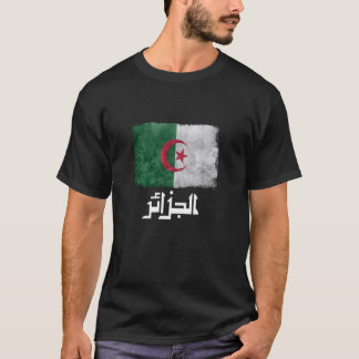 Algerische Flagge DZ Proud algerische Fußballmanns T-Shirt