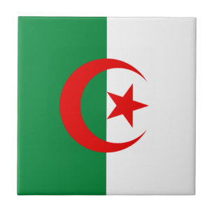 algerische Flagge Fliese