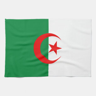 Algerische Flagge Geschirrtuch