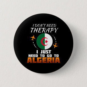 Algerische Flagge I Algerien-Flagge I Urlaubsgesch Button