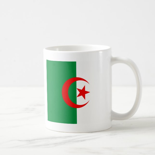 algerische Flagge Kaffeetasse (Rechts)