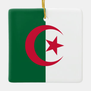 algerische Flagge Keramikornament