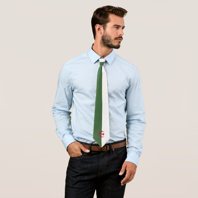 Algerische Flagge Krawatte (Beispiel)