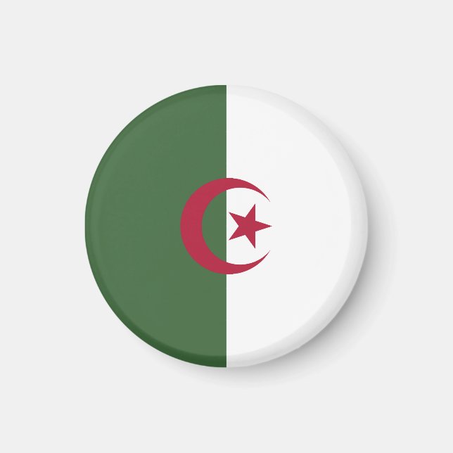 Algerische Flagge Magnet (Vorne)