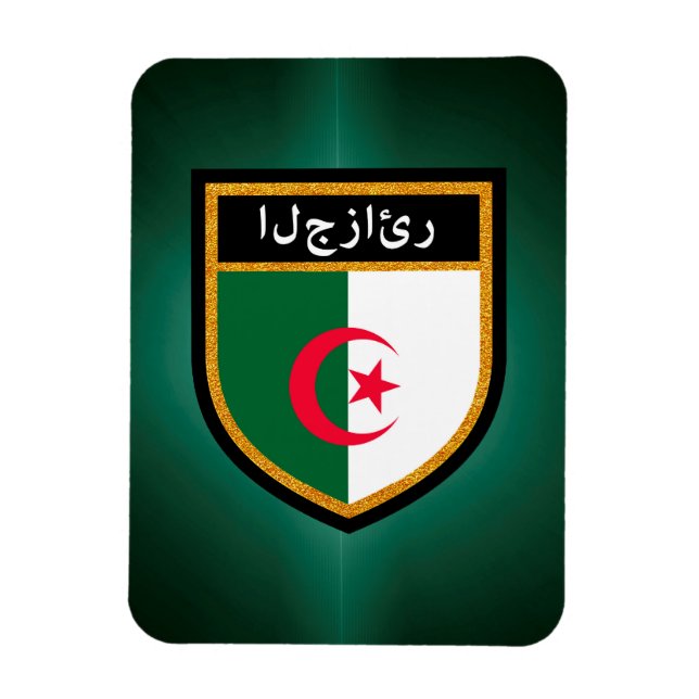 algerische Flagge Magnet (Vertikal)