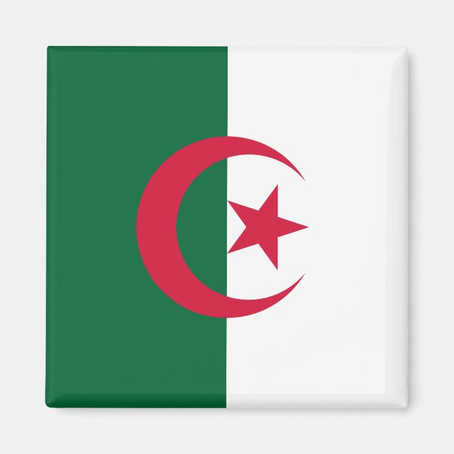 algerische Flagge Magnet (Vorne)