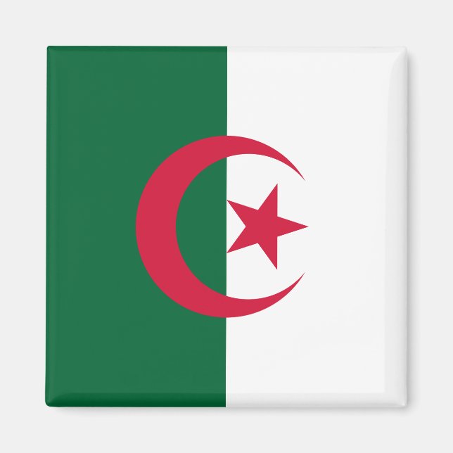 algerische Flagge Magnet (Vorne)
