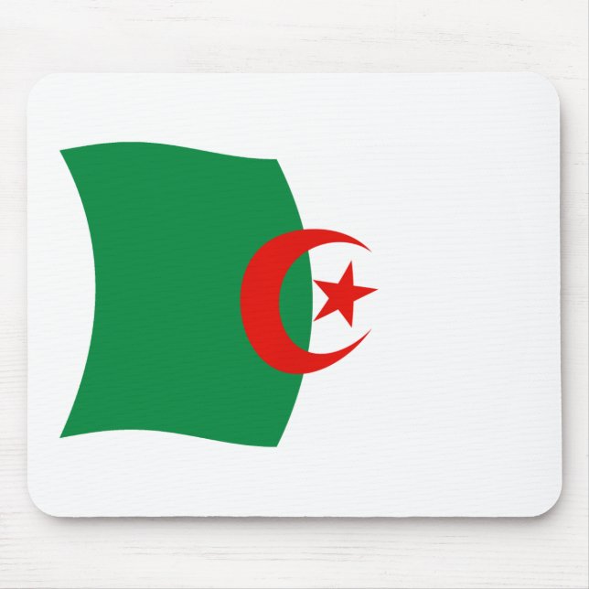 Algerische Flagge Mousepad (Vorne)