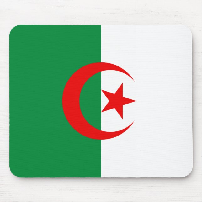 algerische Flagge Mousepad (Vorne)