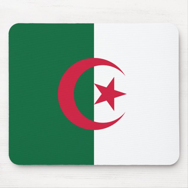 algerische Flagge Mousepad (Vorne)