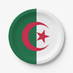 Algerische Flagge Pappteller