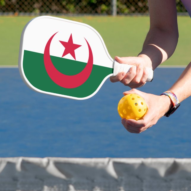 algerische Flagge Pickleball Schläger (InSitu)