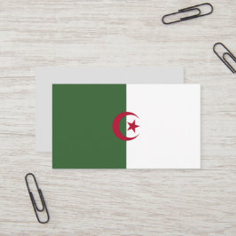 Algerische Flagge Visitenkarte