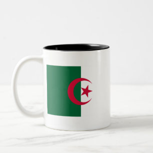 algerische Flagge Zweifarbige Tasse