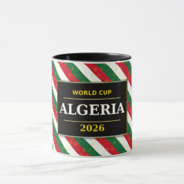 Algerischer Fußballfan 2026 mit atemberaubenden Mu Tasse