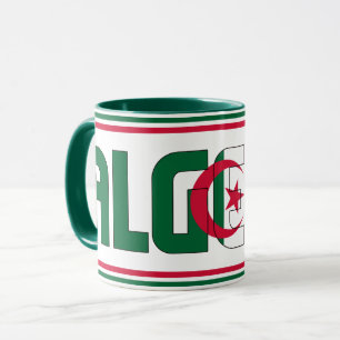 Algerischer Nationalflagge Patriotischer Kaffee Tasse