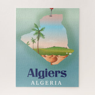 Algiers algerisches Fahrplakat