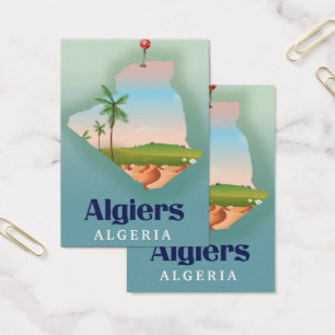 Algiers algerisches Fahrplakat