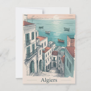 Algiers Vintag Postkarte