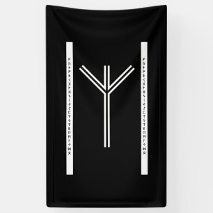 Algiz BW Banner